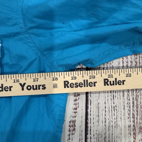 Ariat Women’s Western Snap Shirt L Blue Pearl Embellished Rodeo Cowgirl Y2K - Picture 4 of 8